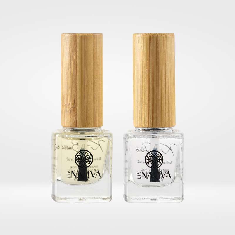 Dúo Base Fortalecedora + Brillo para uñas 14 Free K-Base & Shine 10ml.
